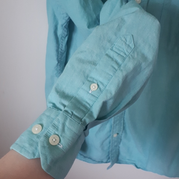Tommy Hilfiger Light Blue Casual Button Down Shirt - Picture 4 of 6